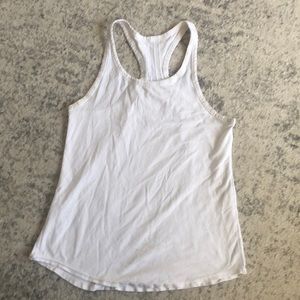 Lululemon 4 pleated white love tank